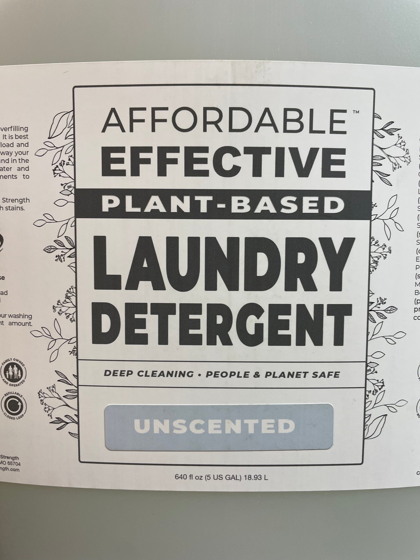 Liquid Laundry Detergent